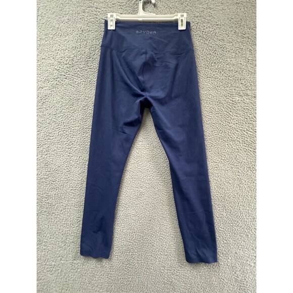 Spyder  Active Leggings Women M Blue Tummy Control - Picture 6 of 11